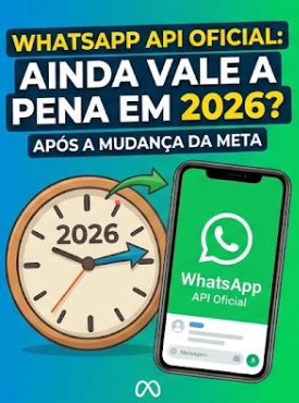 WhatsApp API Oficial ainda vale a pena em 2026 após a mudança da Meta